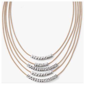 Lia Sophia 'Dunes' hammered necklace